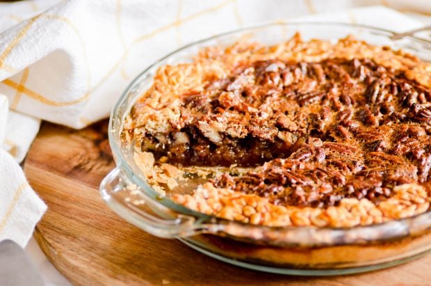 This Southern Pecan Pie has a boiled filling which makes it extra thick with a caramel-like texture and flavor. 
