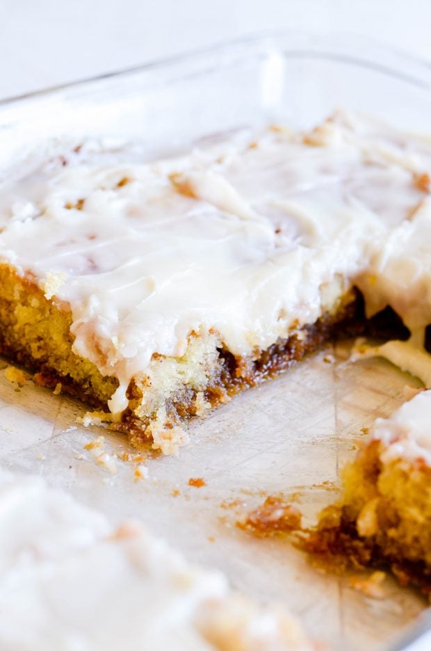 Cinnamon Roll Sheet Cake