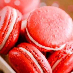 These Red Velvet Macarons are absolutely fool-proof. I tested them over and over using all the classic blunders, and they still turned out just fine!