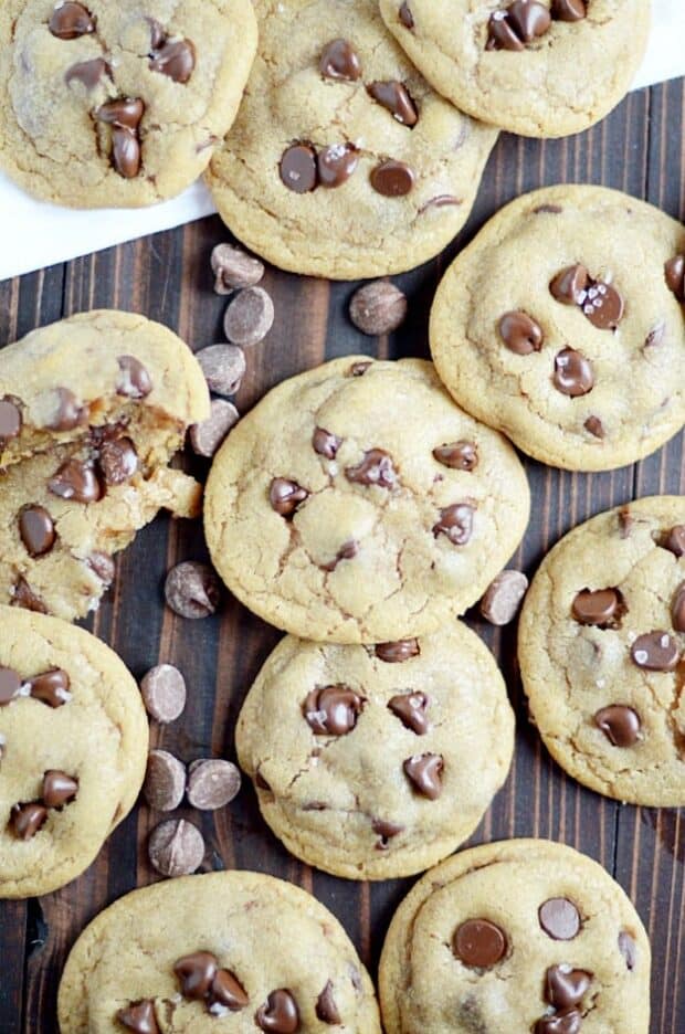 Browned Butter gives these chewy chocolate chip cookies a rich toffee flavor. Delicious!