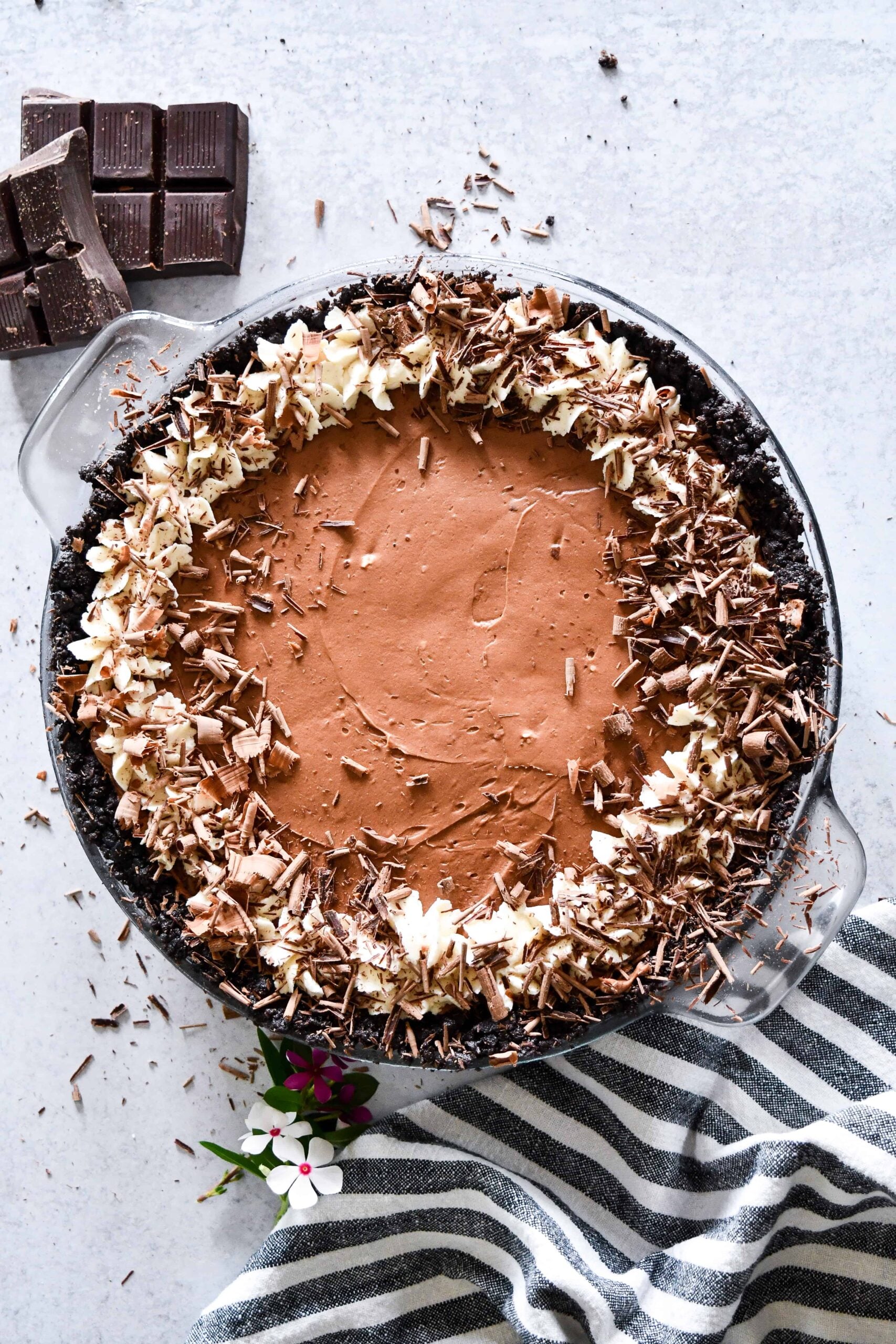No Bake Chocolate Cheesecake Pie Recipe