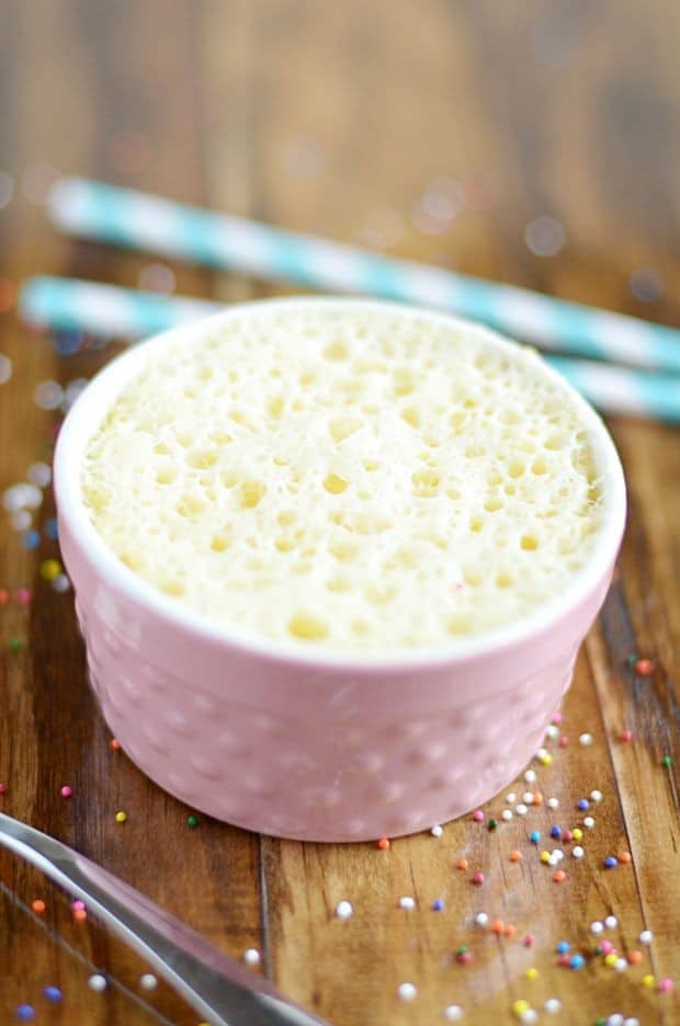 3-2-1 Cake | An old weight watchers recipe for a simple microwave cake that is done in a minute and low in calories!