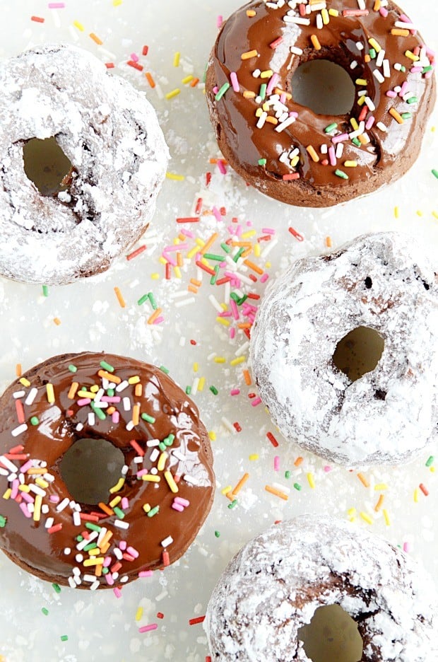 Skinny Chocolate Donuts are easy to make. You only need 2 ingredients!