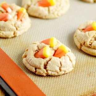 Peanut Butter Candy Corn Cookies