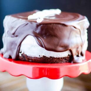 If you liked Hostess Cupcakes in your lunchbox as a kid, you'll love this cake version that's all grown up!