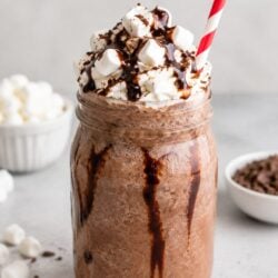 This frozen hot chocolate recipe is rich, creamy, and just like Serendipity's! So easy to make at home with simple ingredients. Try it today!