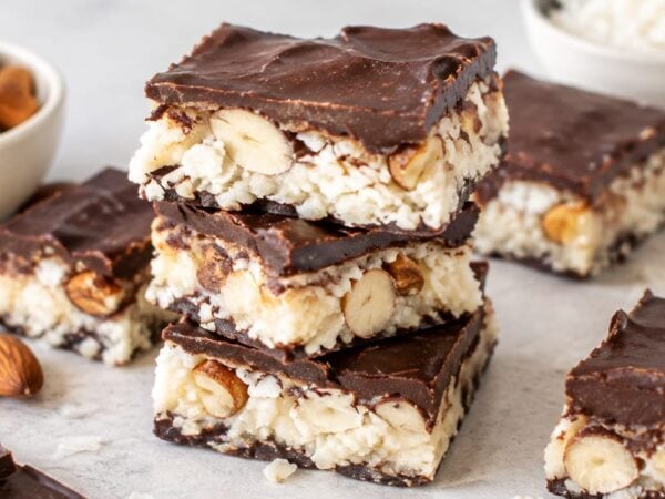 Homemade Almond Joy Bars Vegan Candy
