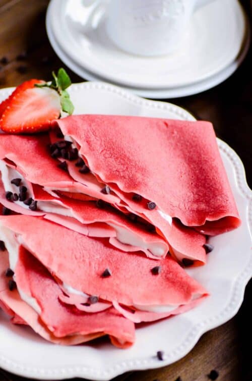 red velvet crepes