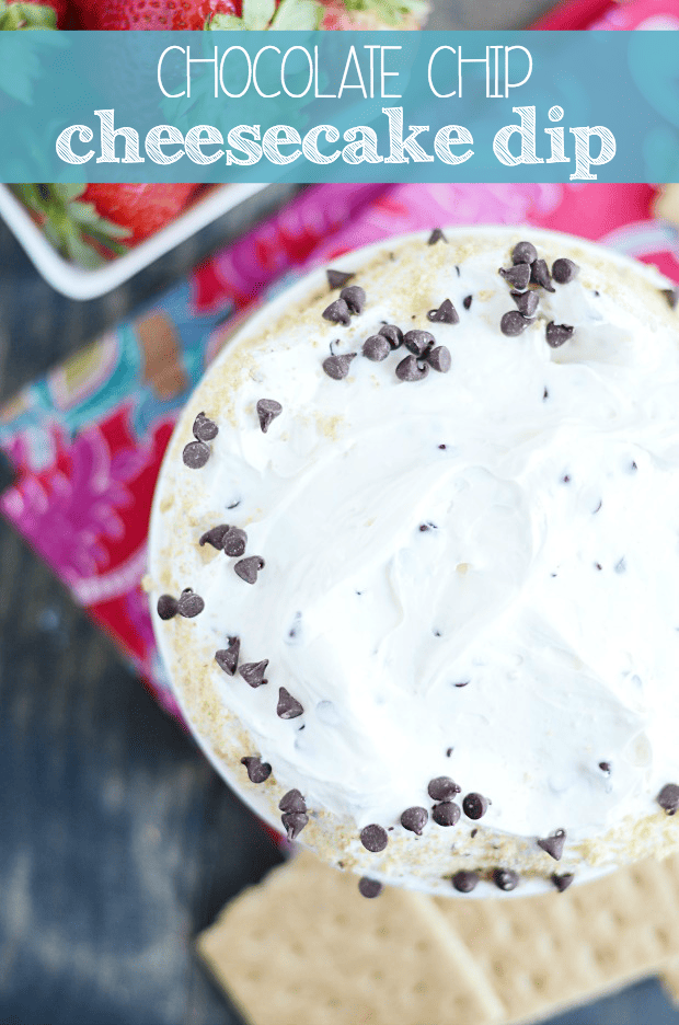 Chocolate Chip Cheesecake Dip