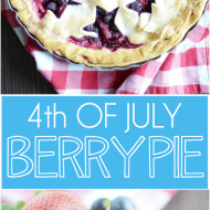Super simple filling bursting with juicy berries, buttery pie crust, and the 4th of July. What else could you need?