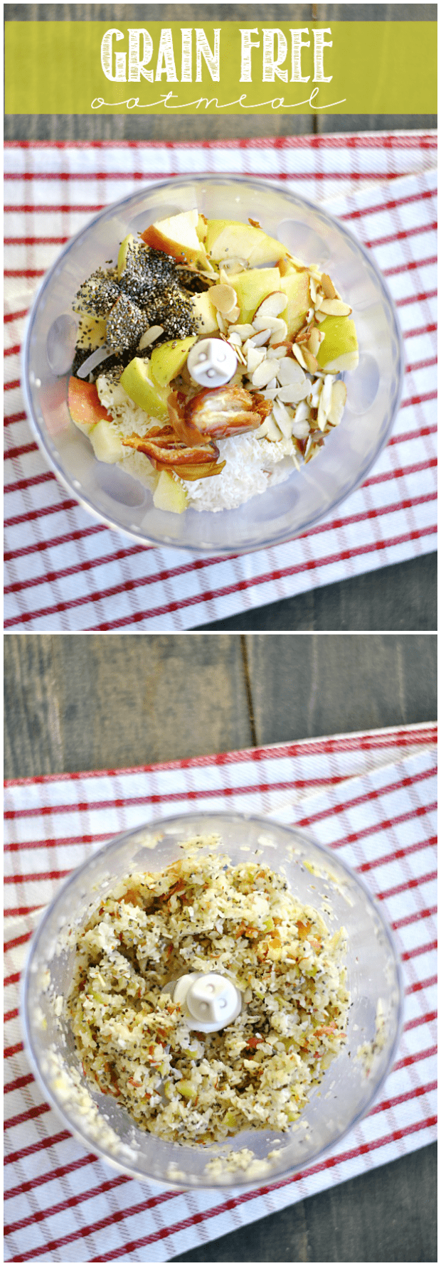 Seriously delicious grain free oatmeal. You'll want to try this healthy bowl whether your avoiding grains or not!