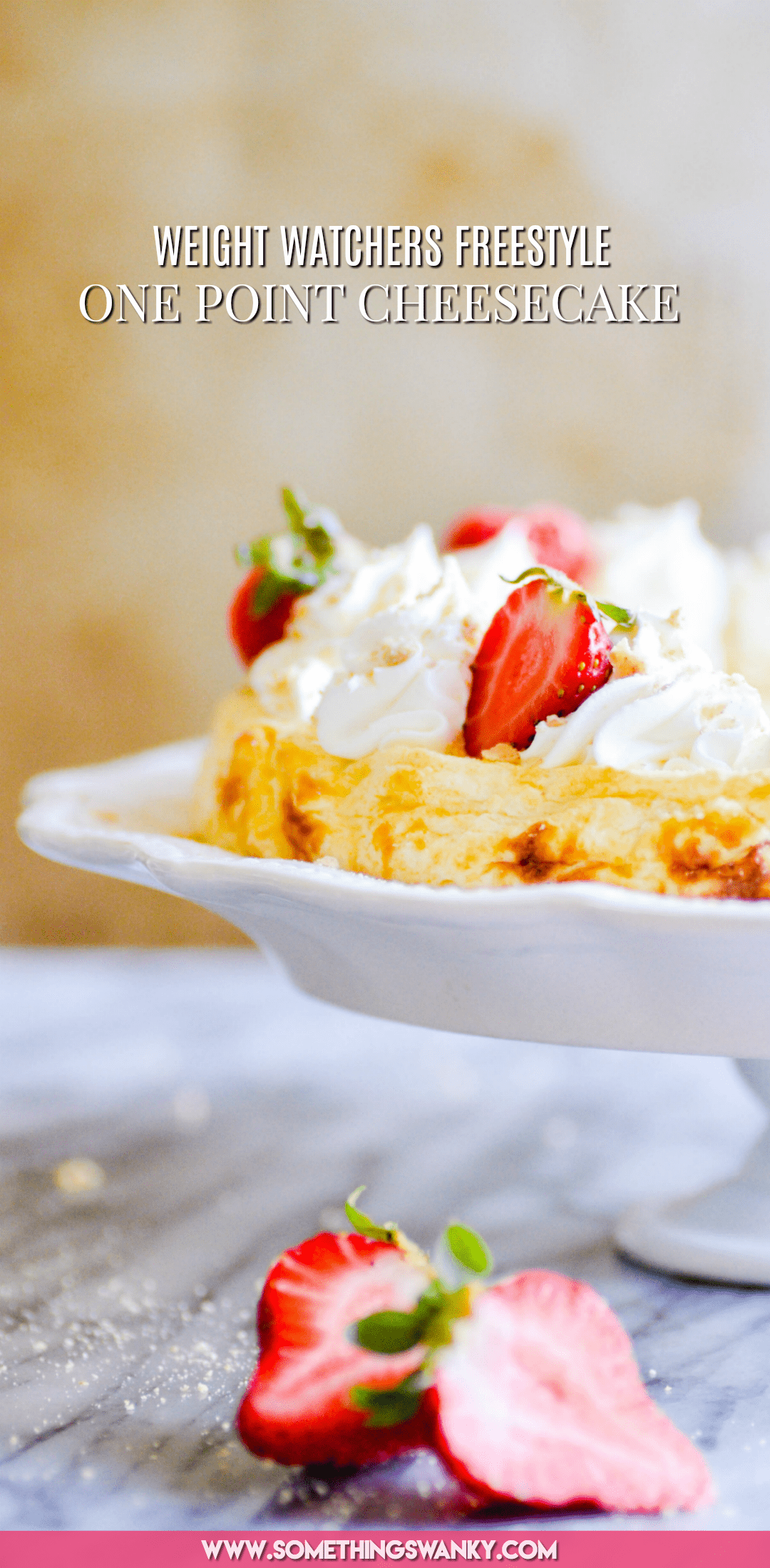 Whether you're watching your weight or simply trying to add a little more protein to your diet, this simple cheesecake recipe (only 1 Smart Point on Weight Watchers Freestyle!) is a must make.