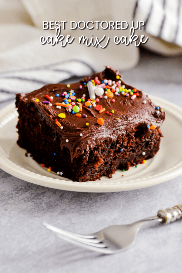 The Best Doctored Up Cake Mix Cake 
