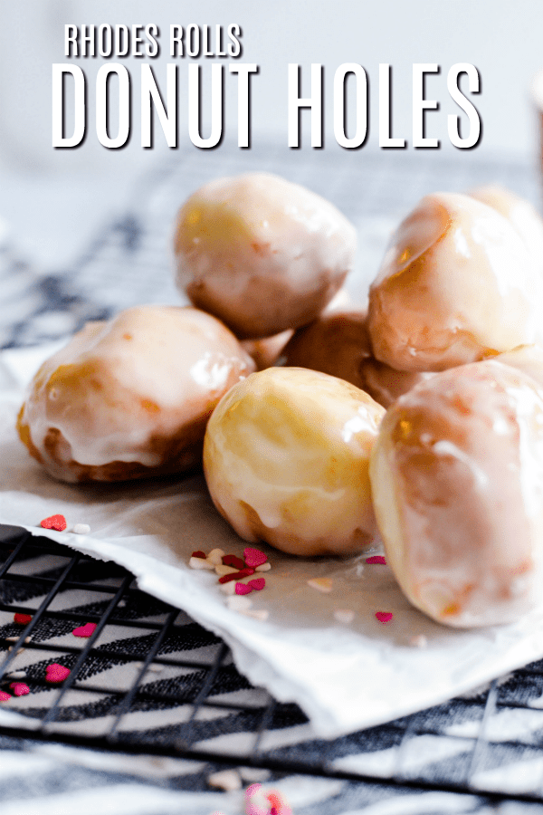 Dip these sweet little donut holes in homemade strawberry or chocolate sauce! 