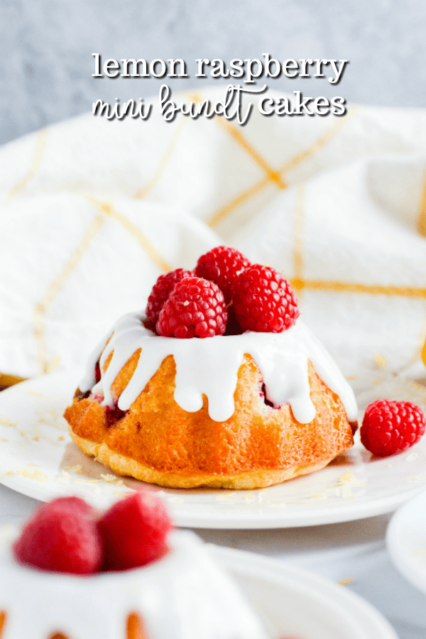 These mini bundt cakes are bursting with lemon flavor, soaked in a sweet lemon syrup, and filled with juicy raspberries.