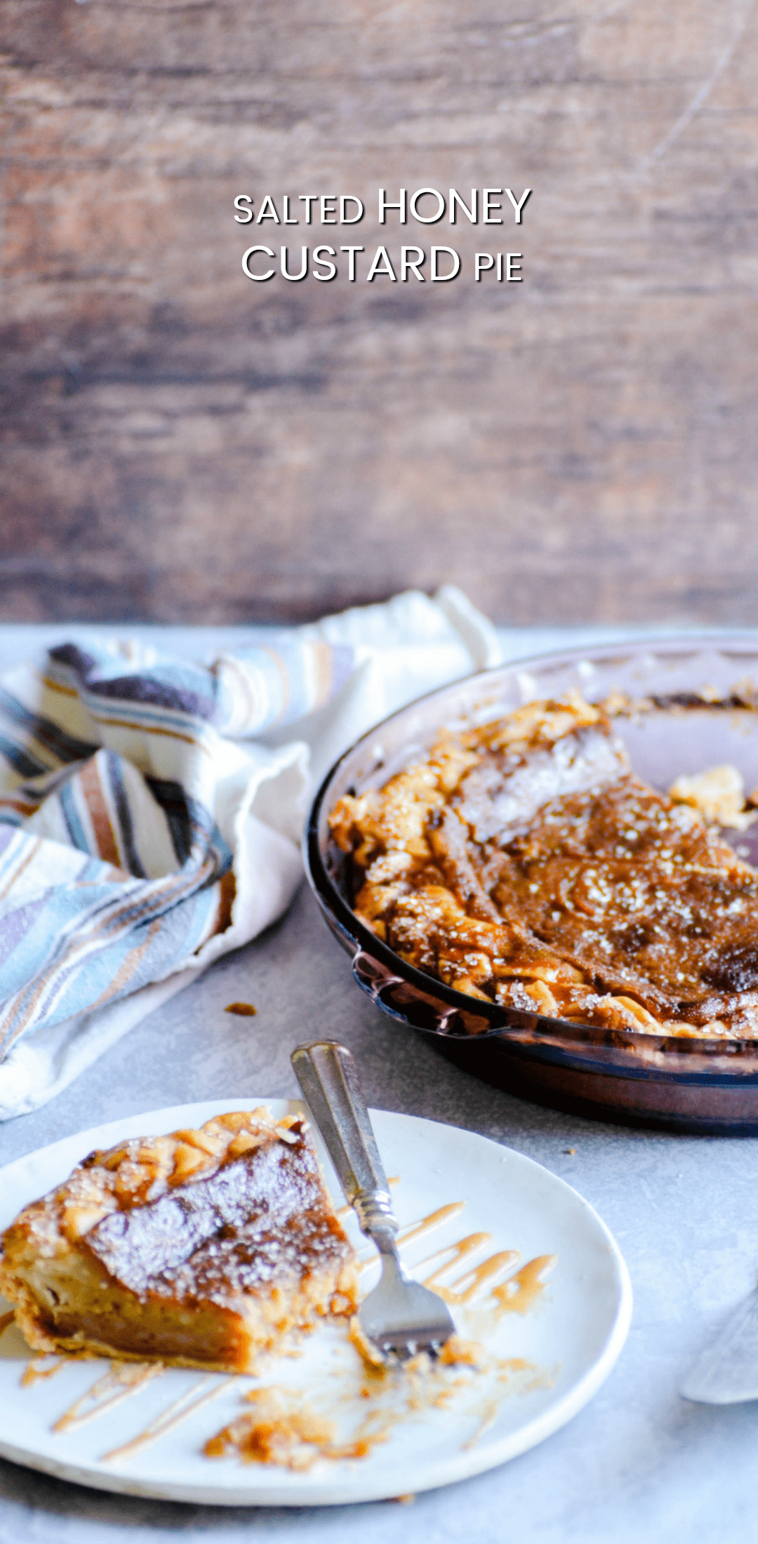 This Salted Honey Custard Pie brings a little something different to the Thanksgiving table.