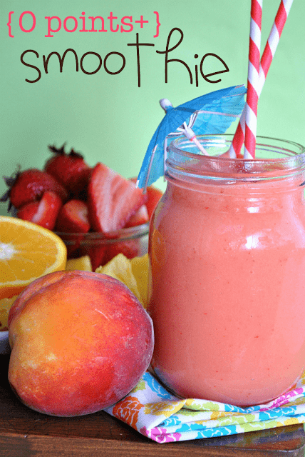 The ultimate skinny smoothie!! Fabulous taste, tons of variations, inexpensive, easy to make, and contains two servings of fruit and one serving of water! Lose weight this New Year without giving up the sweet stuff! #skinny #smoothie #recipe